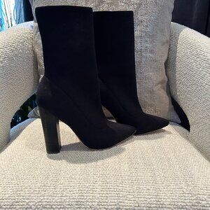 Marciano Black Sock Boots (PMRAINA) Sz 6.5